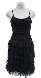 41TUexekPYL. SL160  Bailey 44 Black Hydrangea Ruffled Skirt Cocktail Dress