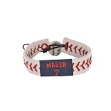MLB Joe Mauer Pink Jersey Bracelet