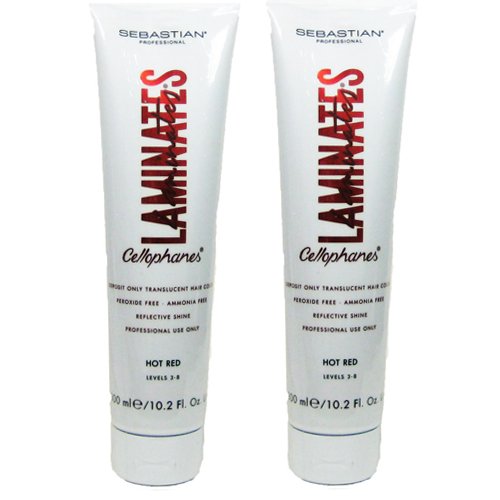 Sebastian Cellophanes Hair Color, Hot Red (Pack of 2)