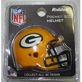 RPR-PACKERS 1.65 Green Bay Packers Riddell Revolution Pocket Pro Football Helmet