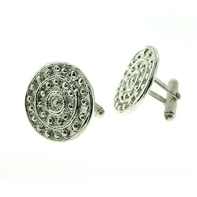 Sterling Silver Celtic Cufflinks by Suz Andreasen Couture, MADE IN AMERICA by 