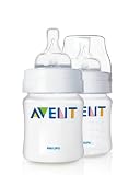 from Philips AVENT Philips AVENT SCF680/27 Classic Feeding Bottles (Newborn Flow, 125 ml, 2-Pack)