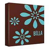 Three Flowers Canvas Kids Wall Décor