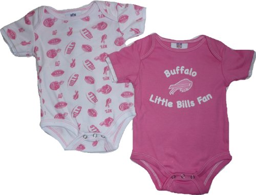 Buffalo Bills 2pc Set Creeper / Onesie 6-9 Month Baby Infant Pink Girls