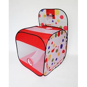 Pop-up Basketball Court Easy Twist Play Ball Tent House with Hoop by