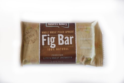 Nature's Bakery Whole Wheat Peach Apricot Fig Bar Case 84 Bars,100% Natural, Dairy Free, Low Fat