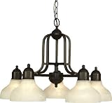 Dolan Designs 1320-20 Dolan Designs Woodbury 5 Light Chandelier Antique Bronze