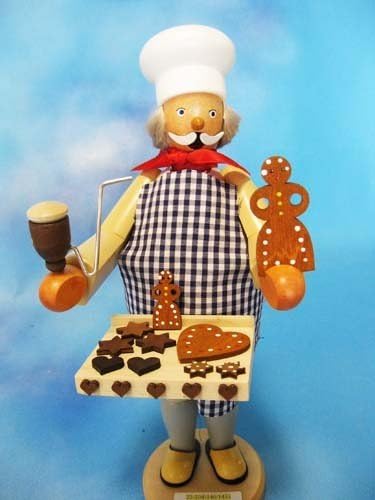 Gingerbread Cook - 12" Smoking Men, Erzgebirge