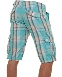 Mezaguz – Bermuda homme turquoise avec carreaux – Couleur : Bleu Taille : L Mezaguz – Bermuda homme turquoise avec carreaux – Couleur : Bleu Taille : L
