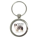 Australian Shepherd Key Chain (Round)