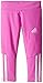 adidas Little Girls' Performance Tight Legging, Bright Purple, 5