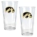 Iowa Hawkeyes NCAA 2pc Pint Ale Glass Set by Great American Products