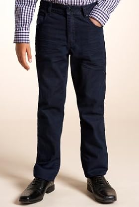 Autograph Pure Cotton Adjustable Waist Selvage Jeans