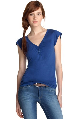 ESPRIT Damen T-Shirt, C21605, Gr. 44 (XXL), Blau (newport blue 435) Preisvergleich