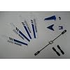 Full Replacement Parts Set for Syma S107 RC Helicopter, Main Blades, Tail Decorations, Tail Props, Balance Bar, -Blue Set