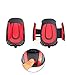 3-in-1 Car,Motorcycles,Bicycles Mounts Universal Car, Bike, Motors Vent Mount Holder / Cradle with Rubber Strap No Droping for GPS, cellphone and Other Devices ( Red ) (RED)