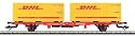 M&auml;rklin 47705 - Containertragwagen DHL DB AG, H0
