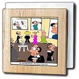 Review 3dRose LLC  / At The Museum Of Larry Fine Art - 6 Inch Tile Napkin Holder