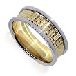 Two Tone 9 MM 14 KT Gold Comfort Fit 14K Wedding Band