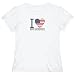 T-Shirt Woman White  I Love New Brunswick  New Jersey Usa City