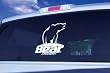 Bear Archery White Window Decal