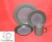 EPOCH ZOOM PURPLE E915 4 PC PLACE SETTINGS WITH SOUP/CEREAL