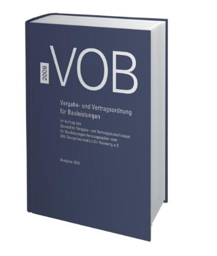 VOB 2009 - Teil A - DIN 1960, Teil B - DIN 1961, Teil C - ATVen: Vergabe- und Vertragsordnung für Bauleistungen Teil A (DIN 1960), Teil B (DIN 1961), Teil C (ATV) Gesamtausgabe 2009 VOB 2009 - Teil A - DIN 1960, Teil B - DIN 1961, Teil C - ATVen: Vergabe- und Vertragsordnung für Bauleistungen Teil A (DIN 1960), Teil B (DIN 1961), Teil C (ATV) Gesamtausgabe 2009