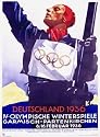 1936 Winter Olympics, Art Poster by Hohlwein