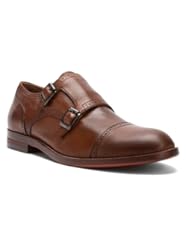 Shoes: Johnston & Murphy Mens Clayton Double Buckle Oxford,Tan,12 M US - Johnston & Murphy