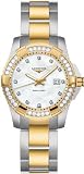 Longines Watches Longines Sport Collection Hydroconquest Water Resisitant 1000 feet with Diamond Bezel and Diamond Hour Markers Women's Watch