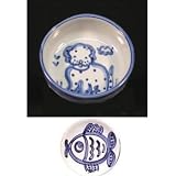 Bowl 4 inches, Gourmet Blue Fish Pattern