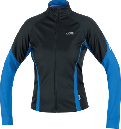GORE RUNNING WEAR Damen Shirt Soft Shell AIR, black/dream blue, 36 Preisvergleich