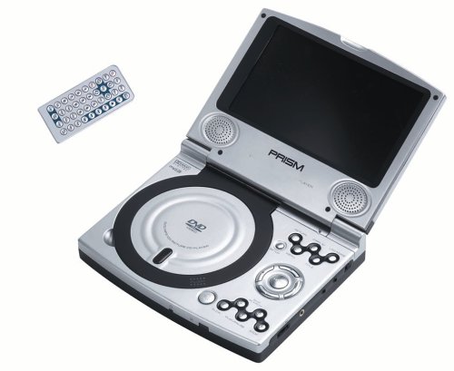 Prism 7" Portable DVD Player with 8 DVDs &ndash; Including Timecop, Donnie Darko and Transformers The Movie