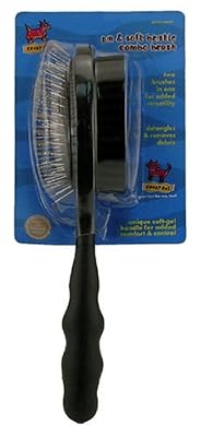 Crazy Cat / Dog Pin & Soft Bristle Combo Brush