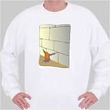 Sweatshirt with Judaism, man, religion, Israel, Middle East , worship, Jerusalem, kneeling, prayer, Wailing Wall 
