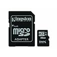 Kingston Digital 16 GB Class 4 microSDHC Flash Card with SD Adapter (SDC4/16GBET)