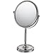 Mirror Image 86675 Recessed Base Vanity Mirror with Brushed Nickel Frame, 7.75-Inch