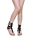 Wild Diva Tanaya-540 Women's T-Strap Buckle Gladiator Back Zip Flat Thong Sandal