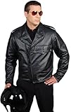 Reed Men's Police Leather Motorcycle Patrol Officers Uniform Jacket