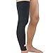 Kuangmi Leg Compression Sleeve Breathable UV Sun Protection Basketball,Running,Cycling,Pain Relief,Shin Splints (General Black (Pair), Medium)