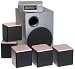 Midiland S4-8200 Digital 5.1 Computer Speakers (6-Speaker, Black & Silver)