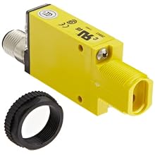Banner SM2A312FQD Mini Beam AC Photoelectric Sensor, Infrared LED, Glass Fiber Mode,  Range