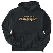 SWEATSHIRT BLACK " KISS ME , I'M PHOTOGRAPHER " Large