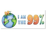 Occupy the Globe WE ARE THE 99% OWS Protest Bumper Sticker