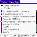 TUBE Milan (Palm OS) downloadable Software