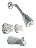 LDR 011 8700 Double Handle Tub and Shower Faucet, Chrome