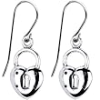 Padlock Heart Earrings