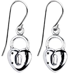 Padlock Heart Earrings