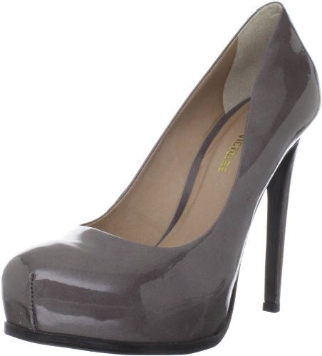 Pour La Victoire Women's Irina Platform Pump,Iron Grey Patent,8 M US