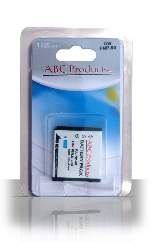 ABC Products® Replacement rechargeable Li-ion battery NP-50 NP50 for Fuji Fujifilm Finepix F50fd, F60fd, F100fd, F70EXR, F72EXR, F75EXR, F80EXR, F85EXR, F200EXR, F300 EXR, F305EXR, F500EXR, F505EXR, F550EXR, F600EXR, F605EXR, F660EXR, F665EXR, F750EXR, F770EXR, F775EXR, Real 3D W3, X10, XP100, XP110, XP150, XP160 Digital Camera etc